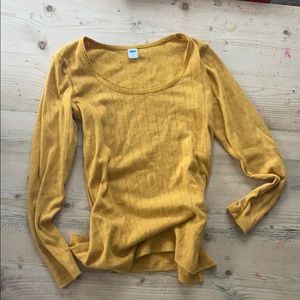 Old Navy LS pointelle tee sz XS